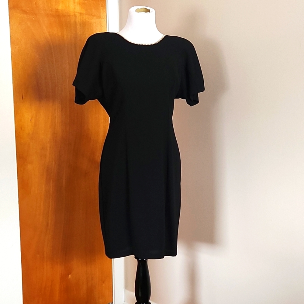 Vintage 80s/90s Litte Black Dress size 10 fits like modern 6-8
